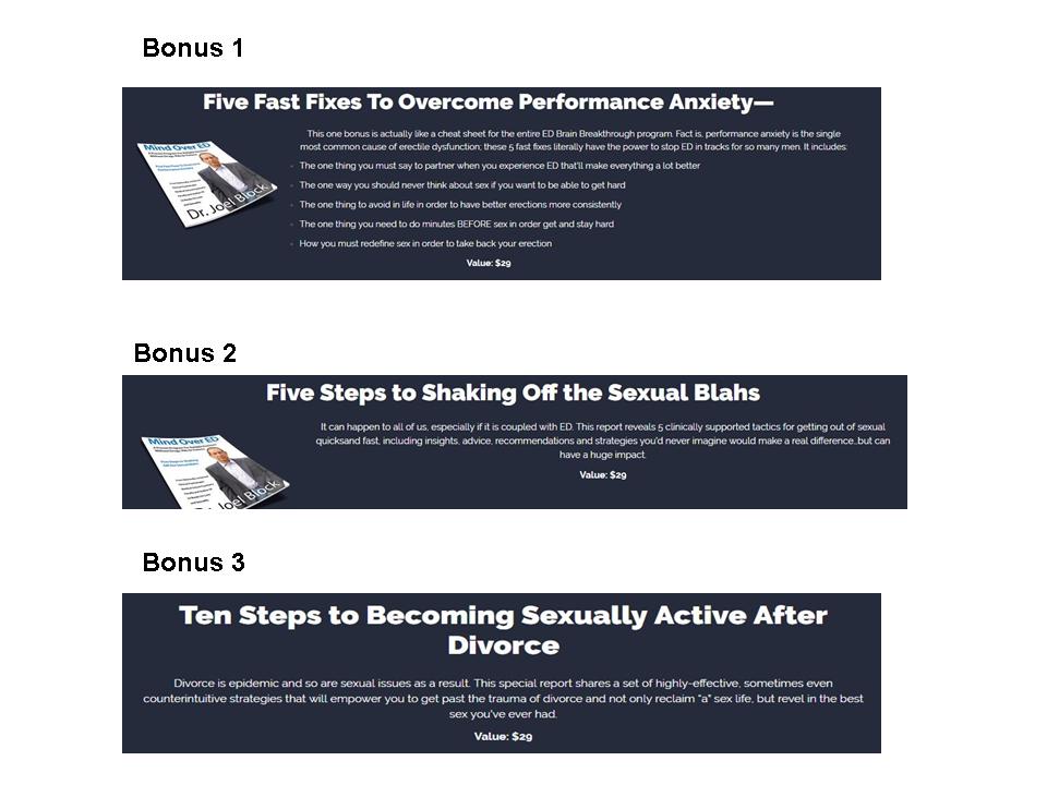 Mind Over ED Bonuses