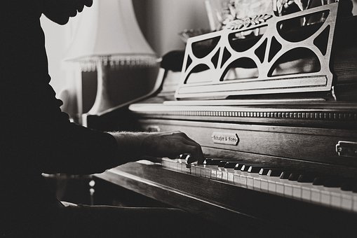 playing the piano