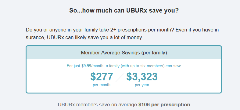 Ubu RX prescription savings